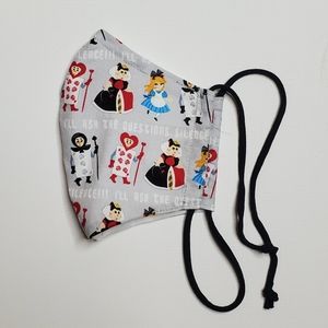 Alice in Wonderland Red Queen Face Mask Handmade